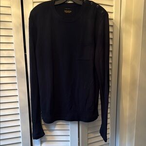 AllSaints Navy Men’s Sweater